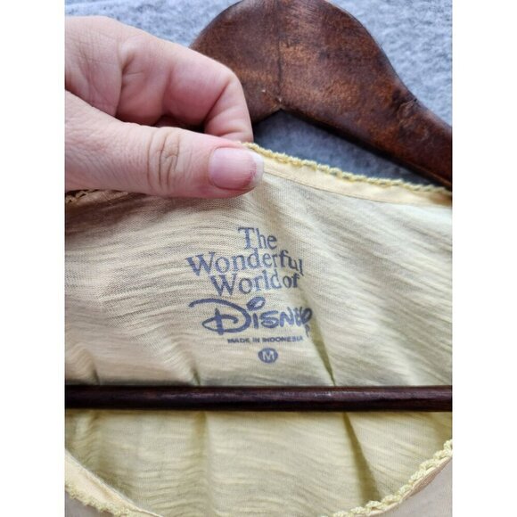 Disney Eeyore Pajama Set Womens M Yellow Sleepwear 100% Cotton - Picture 3 of 7